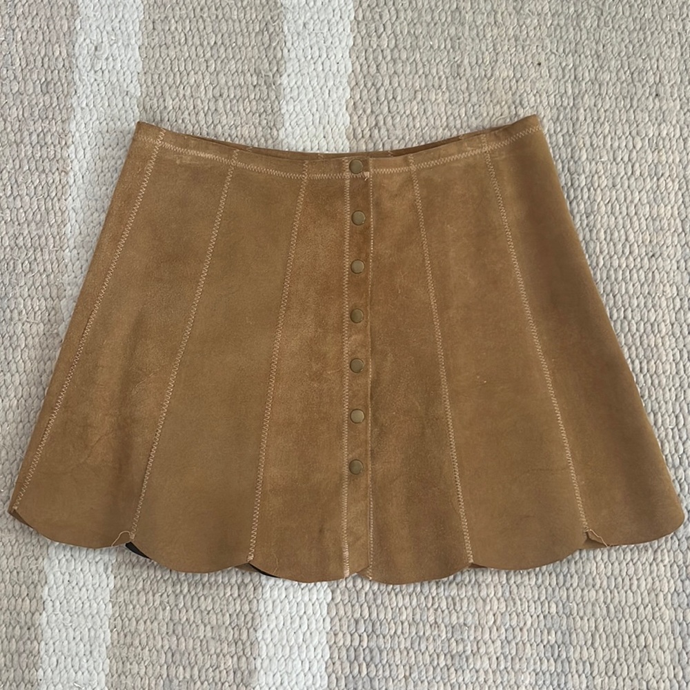 Reformation Suede skirt